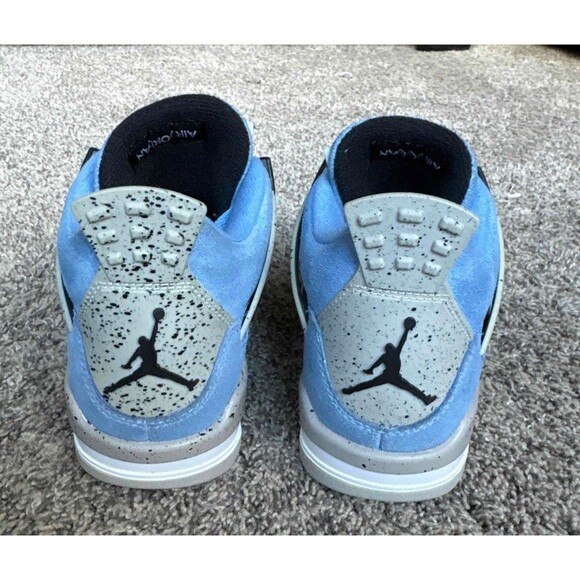 Nike Air Jordan 4 Retro University Blue Size 4.5 Youth (Size 6 Women's) - Picture 4 of 8